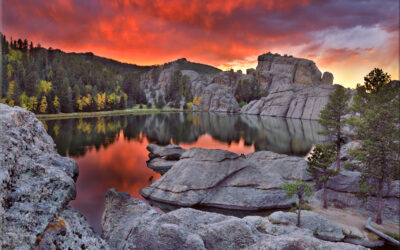 Sunset at Sylvan Lake